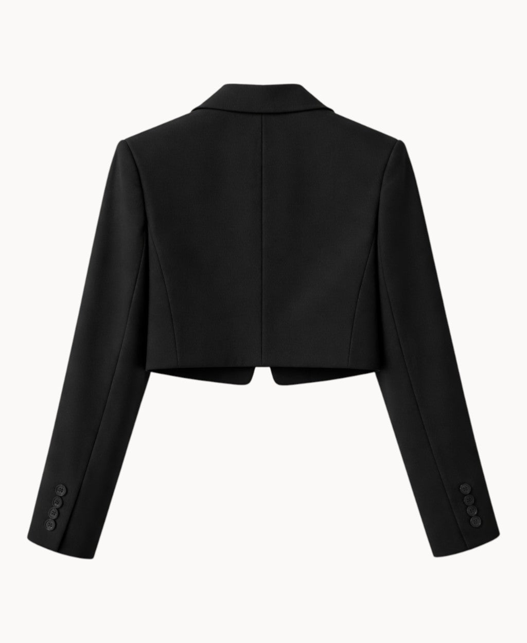 petite-cropped-blazer-for-women-long-sleeves-single-button-front-black-color